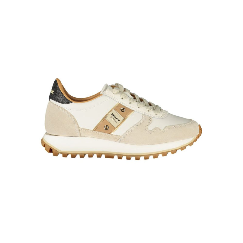 Blauer Bianco Polyurethane Donna Sneaker - Élégance Sportive