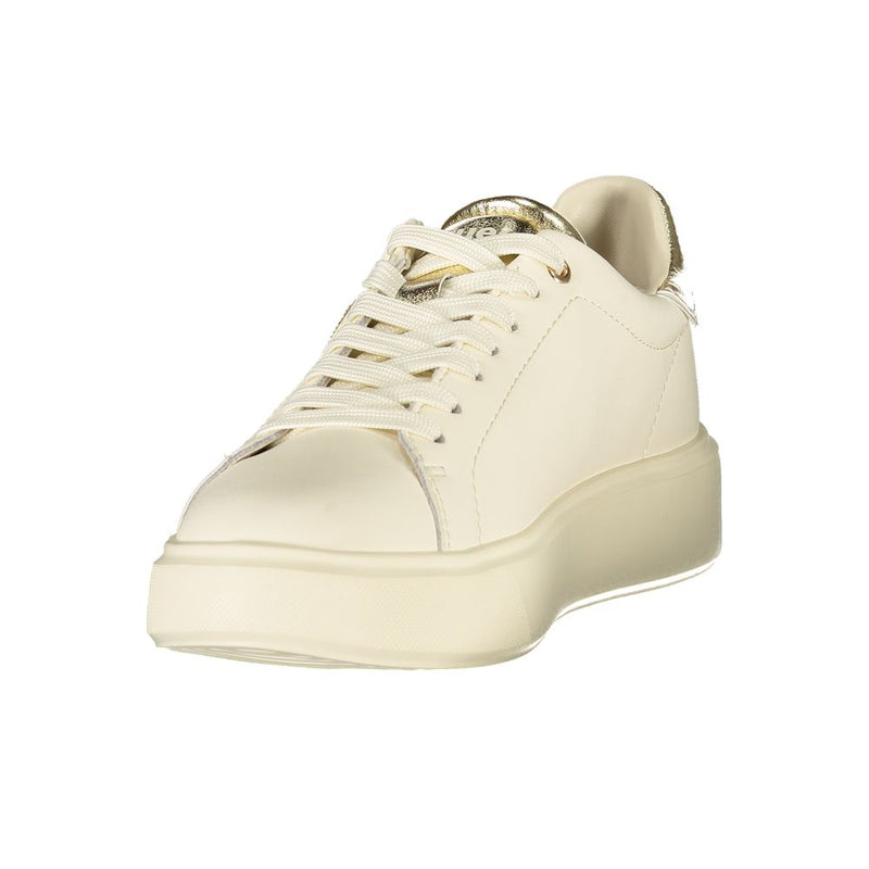 Blauer Beige Leather Women's Sneakers - Stylish Comfort