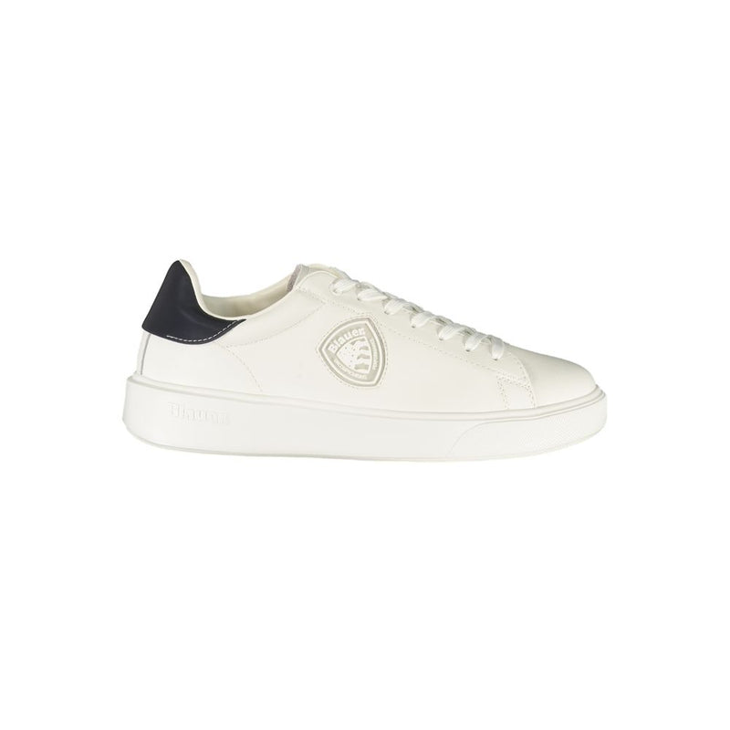Blauer White Polyurethane Men's Sneaker - Stylish & Comfortable