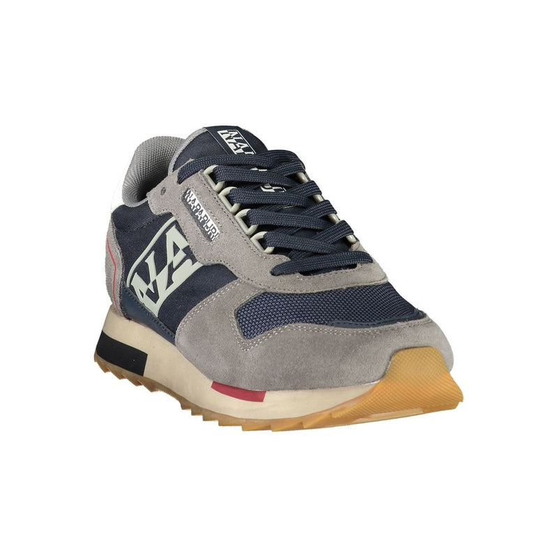 Napapijri Blue Polyester Men's Sneaker - Bold Fashion Statement