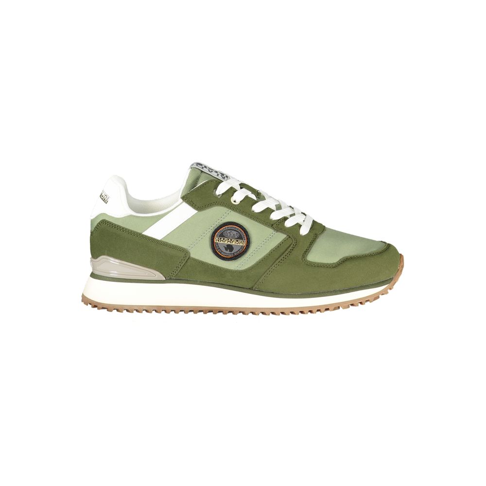 Napapijri Green Polyurethane Men's Sneaker - Stylish & Comfortable