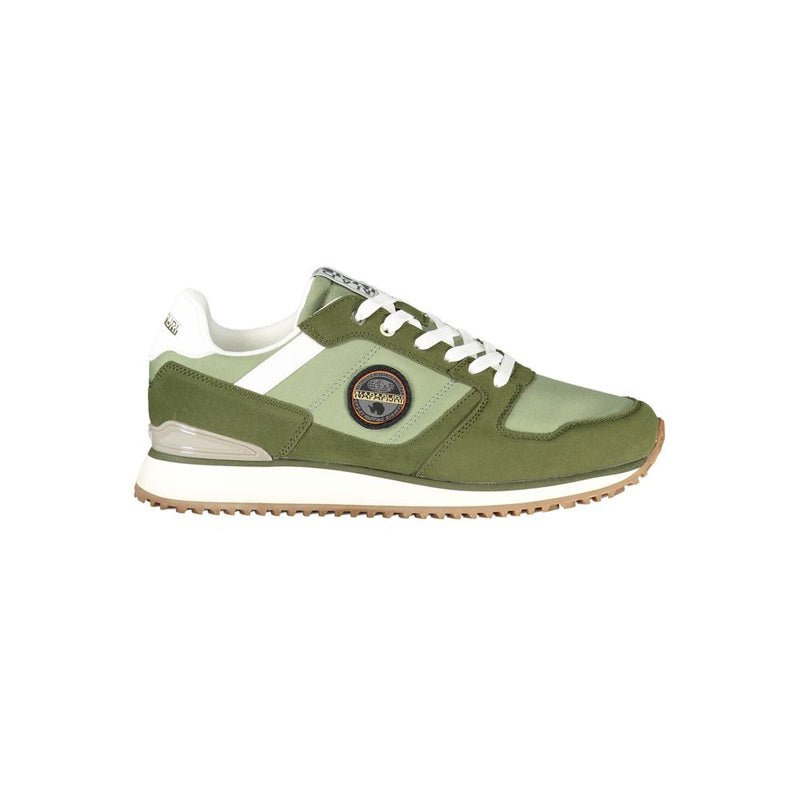 Napapijri Green Polyurethane Men's Sneaker - Stylish & Comfortable