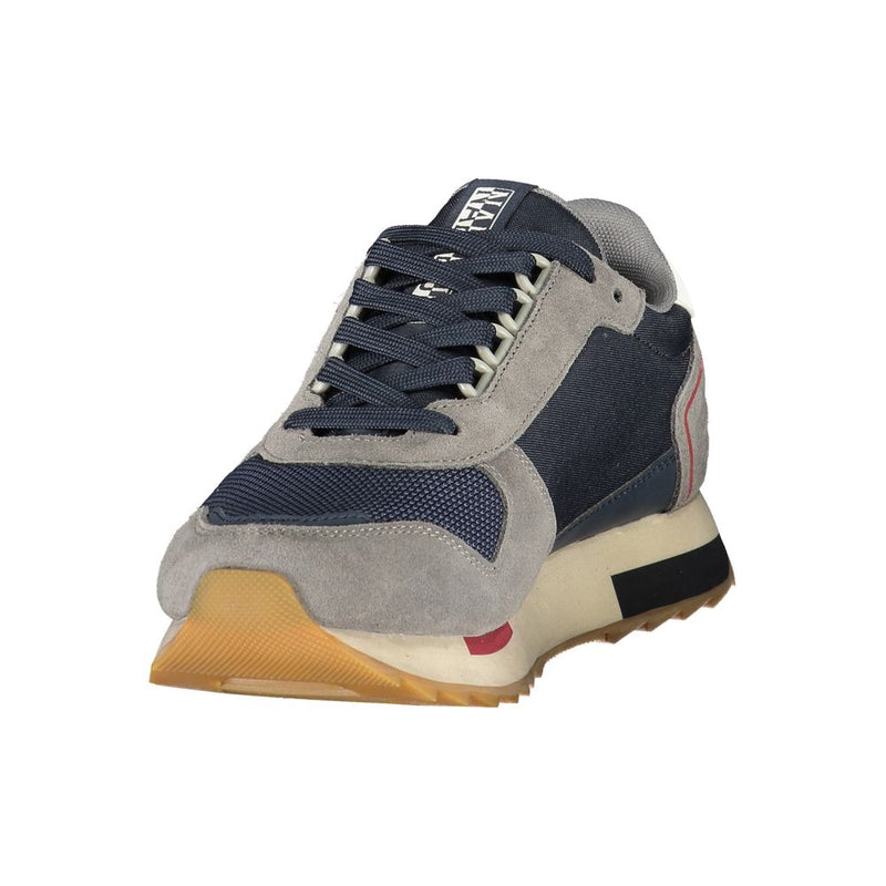 Napapijri Blue Polyester Men's Sneaker - Bold Fashion Statement