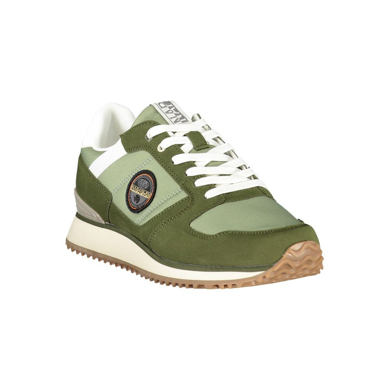 Napapijri Green Polyurethane Men's Sneaker - Stylish & Comfortable