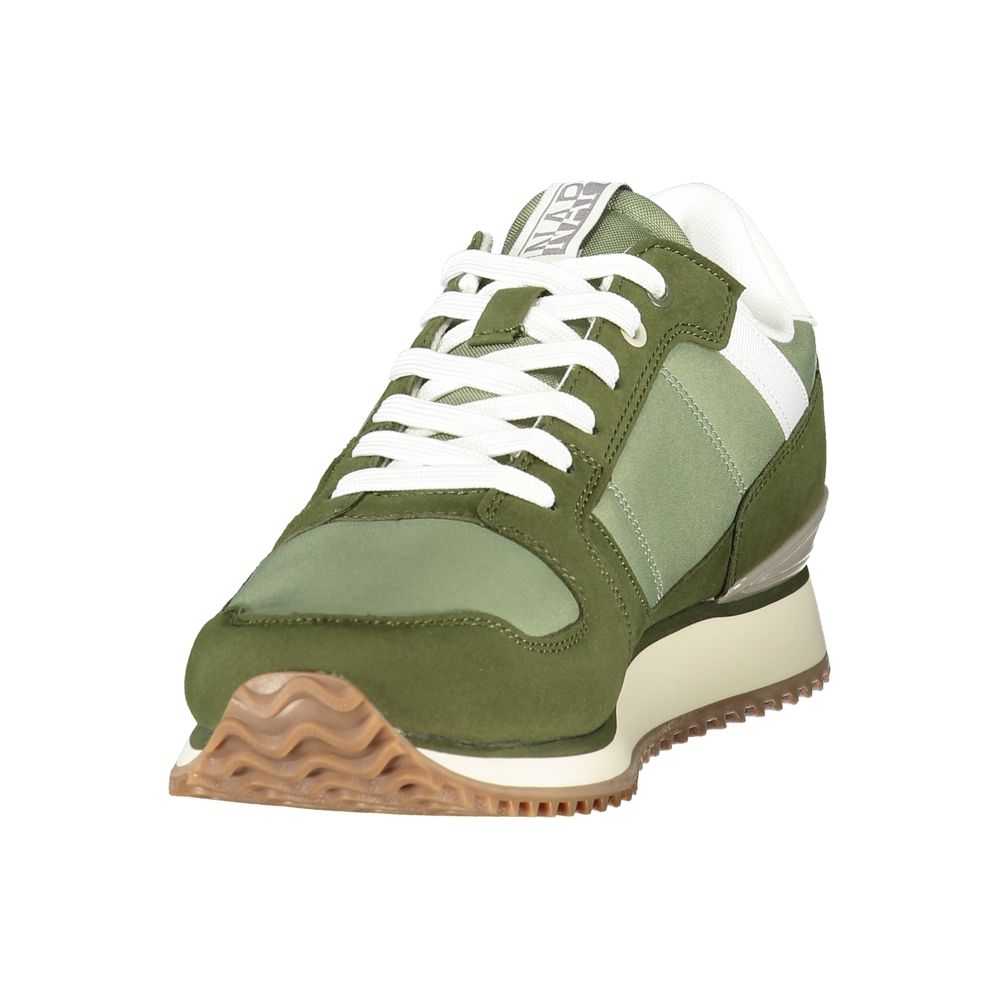 Napapijri Green Polyurethane Men's Sneaker - Stylish & Comfortable
