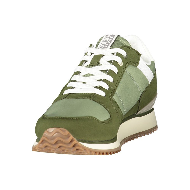 Napapijri Green Polyurethane Men's Sneaker - Stylish & Comfortable