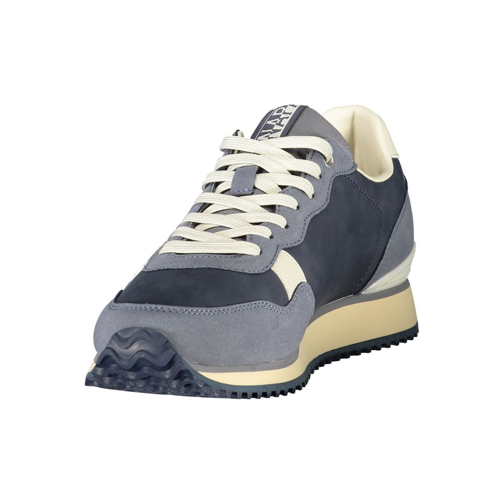 Napapijri Blue Polyester Athletic Sneakers for Men