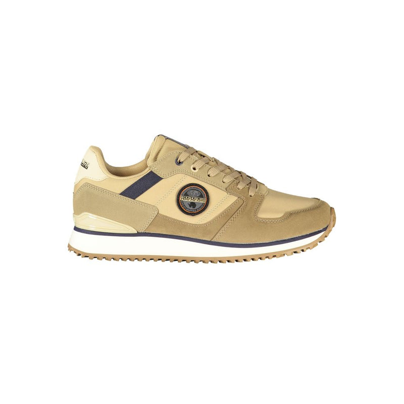 Napapijri Brown Polyurethane Men's Sneaker - Stylish Comfort