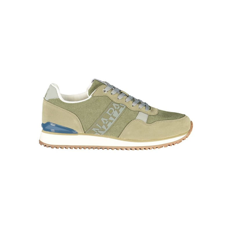 Napapijri Green Polyester Athletic Sneakers for Men