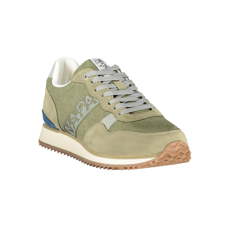 Napapijri Green Polyester Athletic Sneakers for Men