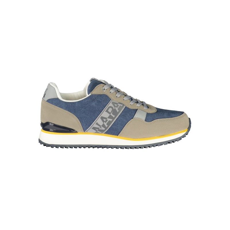 Napapijri Blue Polyester Athletic Sneakers for Men