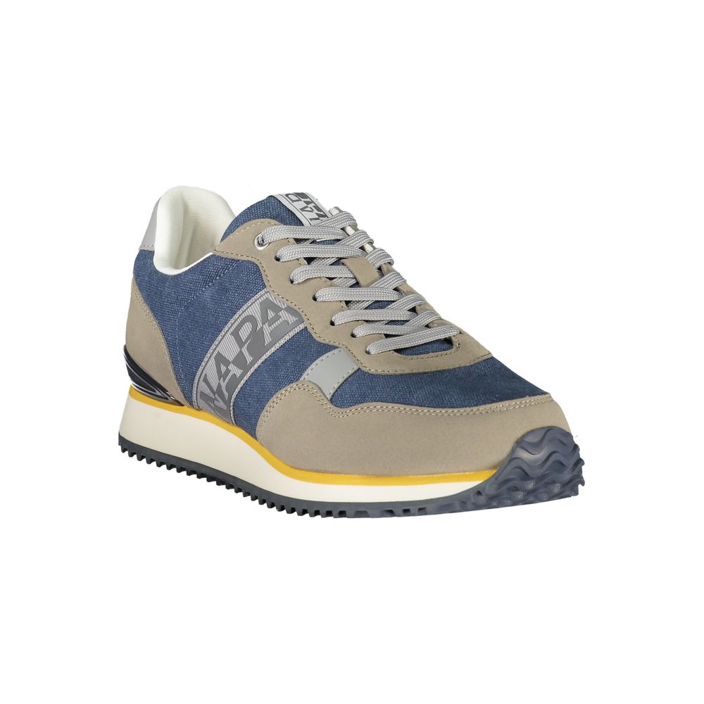 Napapijri Blue Polyester Athletic Sneakers for Men