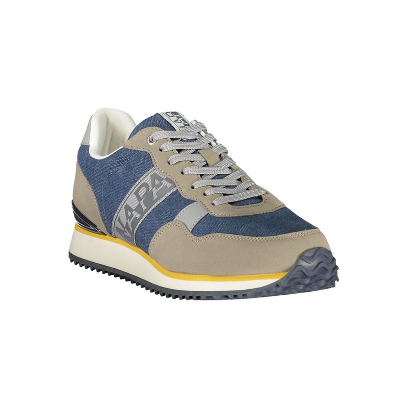Napapijri Blue Polyester Athletic Sneakers for Men