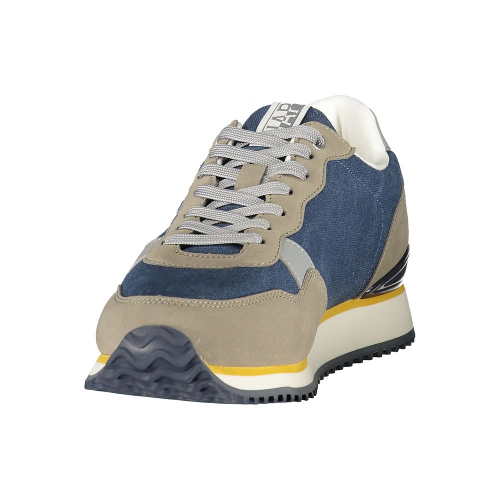 Napapijri Blue Polyester Athletic Sneakers for Men