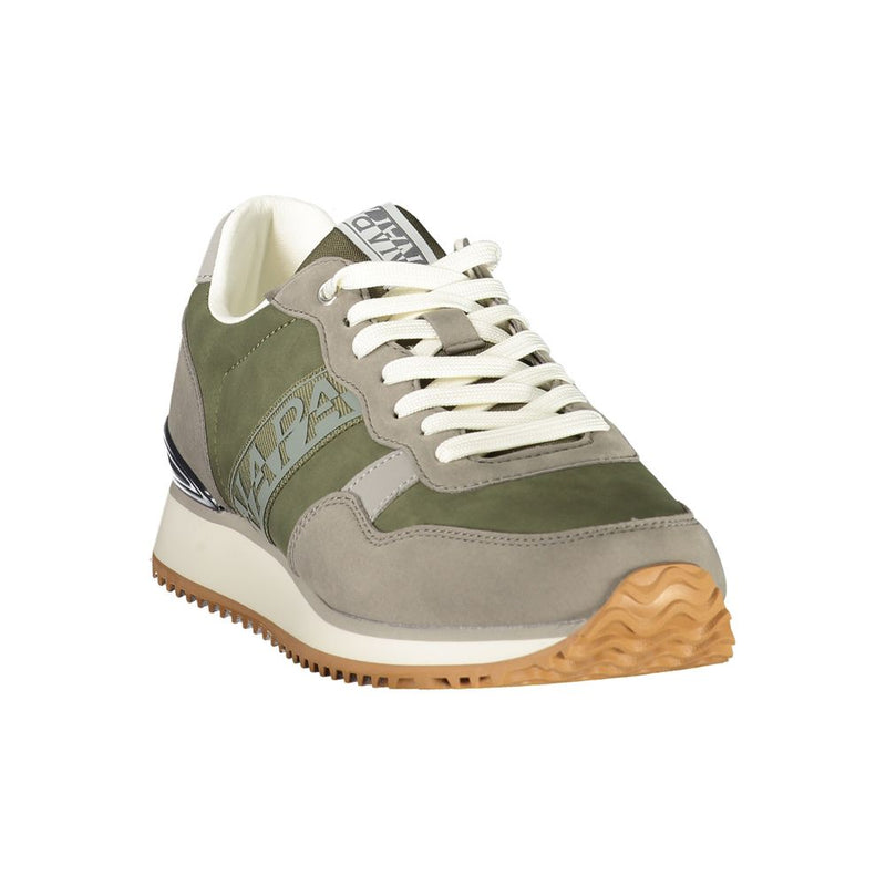 Napapijri Green Polyester Athletic Sneakers for Men