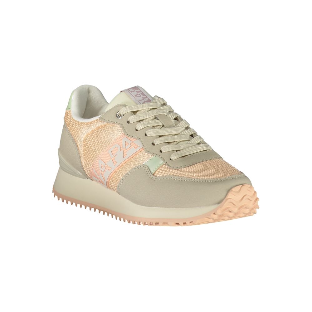 Napapijri Women's Pink Polyester Sneakers - Trendy Sports Shoes