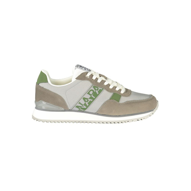 Napapijri Gray Polyester Athletic Sneakers for Men