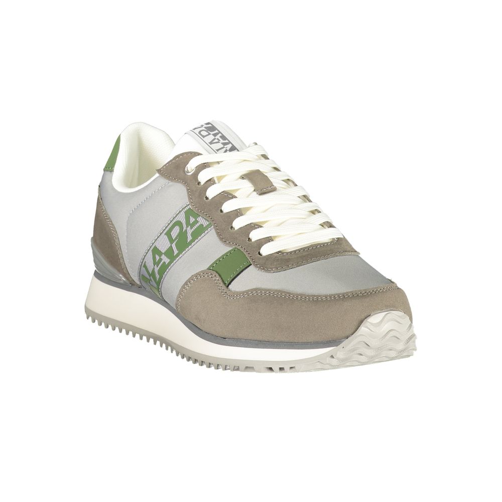 Napapijri Gray Polyester Athletic Sneakers for Men