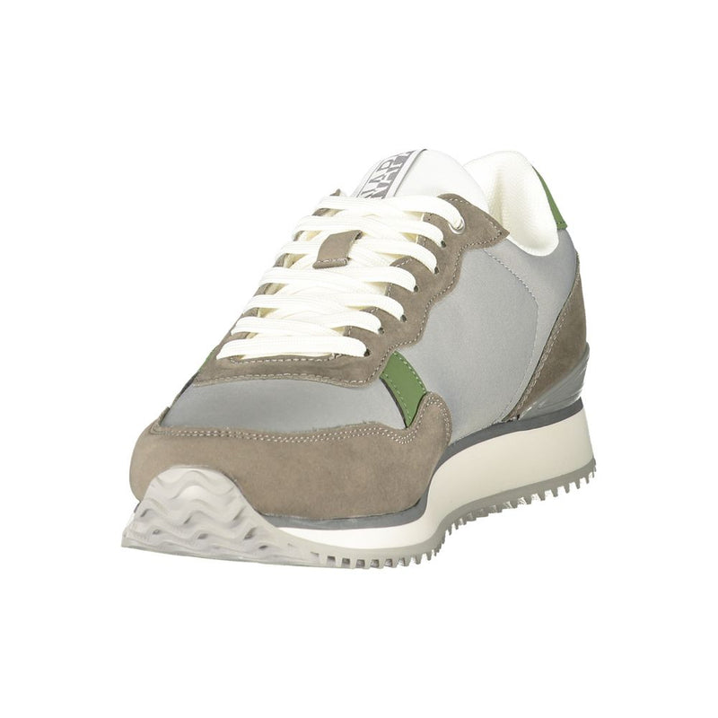 Napapijri Gray Polyester Athletic Sneakers for Men