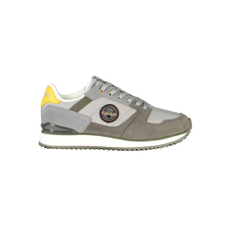 Napapijri Gray Polyester Men's Sneaker - Stylish Comfort