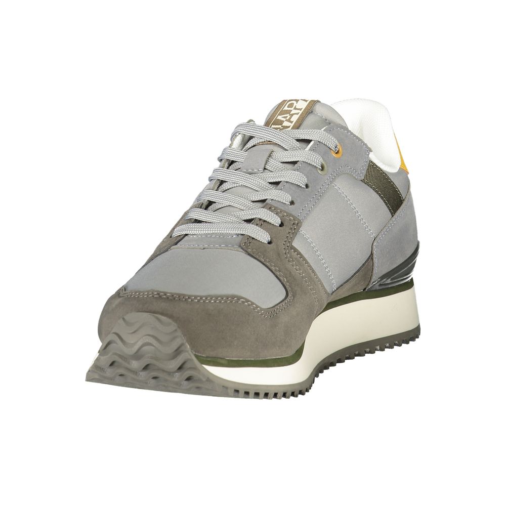 Napapijri Gray Polyester Men's Sneaker - Stylish & Comfortable
