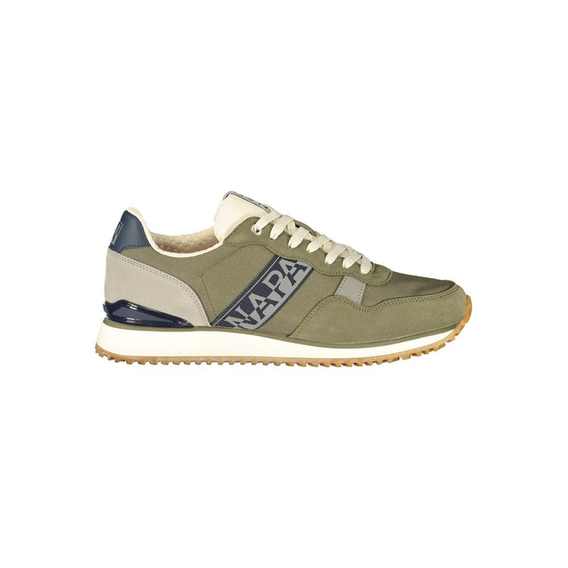 Napapijri Verde Polyurethane Men's Sneaker - Stylish & Comfortable