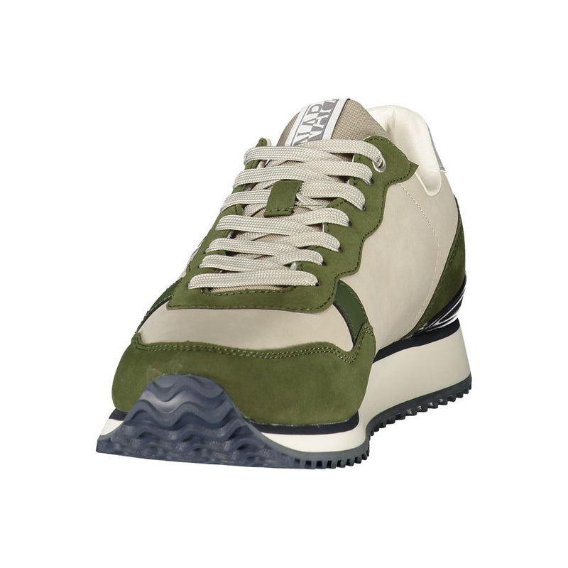 Napapijri Verde Polyurethane Men's Sneaker - Stylish & Durable