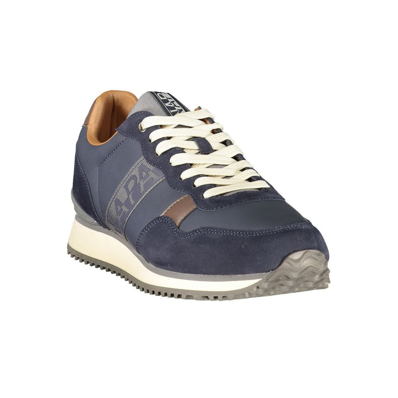Napapijri Blue Polyester Men's Sneakers for Trendy Casual Wear