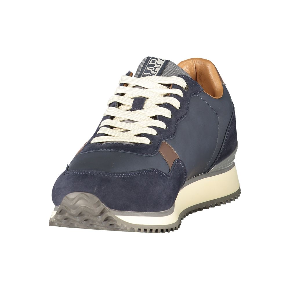 Napapijri Blue Polyester Men's Sneakers for Trendy Casual Wear