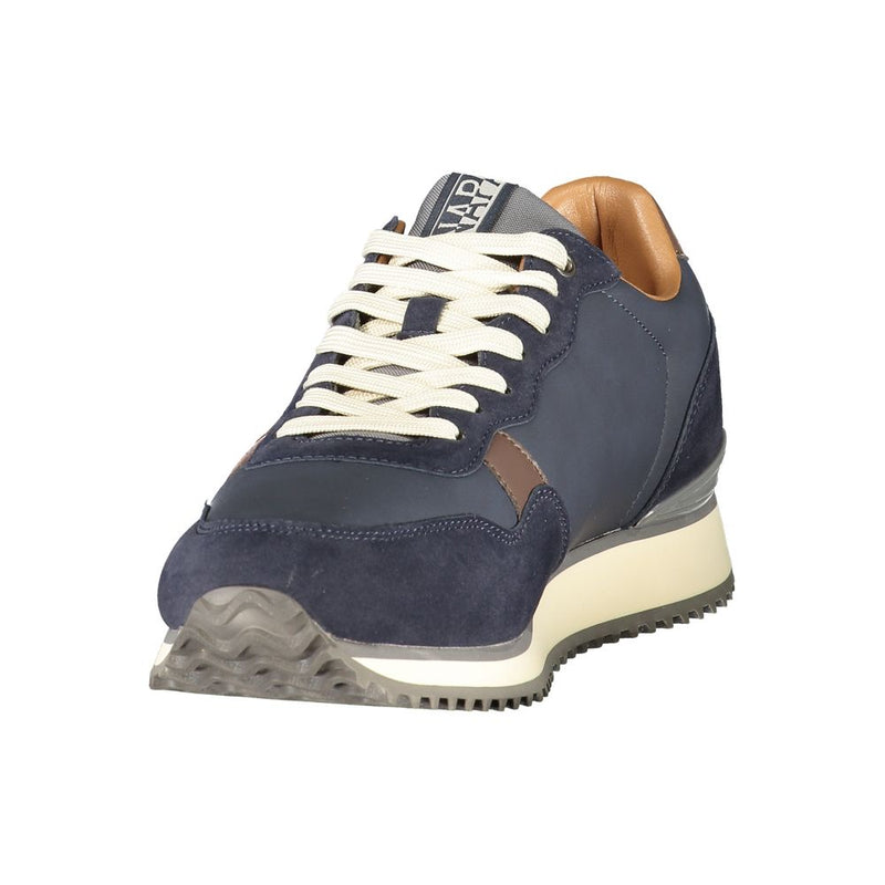 Napapijri Blue Polyester Men's Sneakers for Trendy Casual Wear