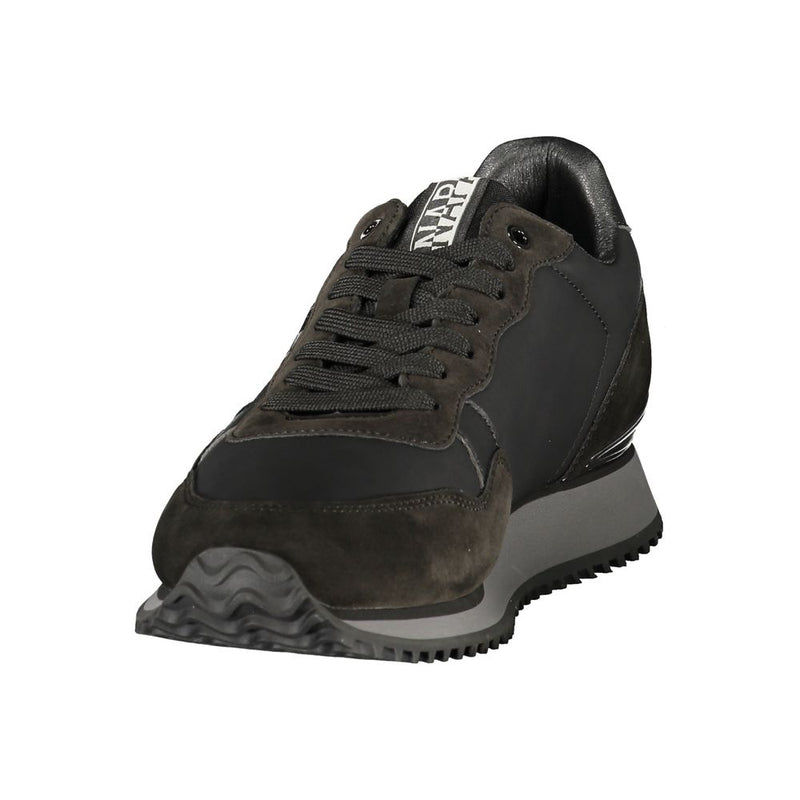 Napapijri Black Polyester Men's Sneakers - Stylish & Comfortable