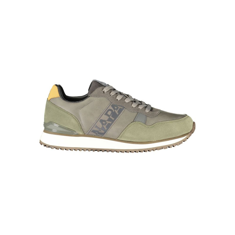 Napapijri Grey Polyester Men's Sneaker - Stylish & Comfortable