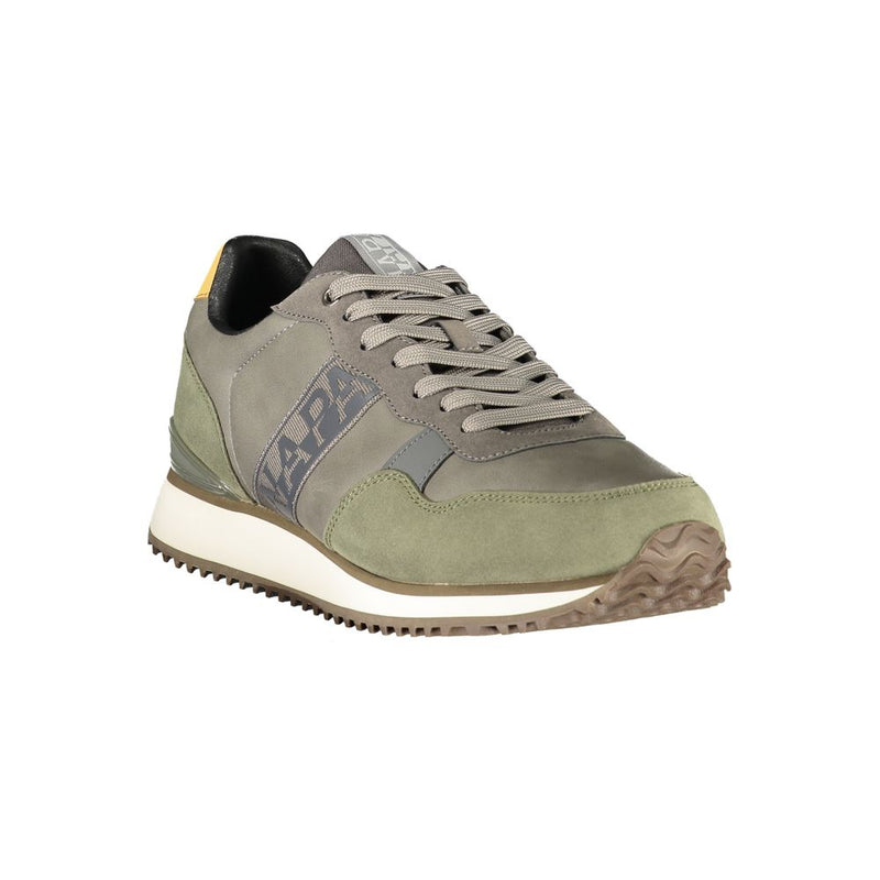 Napapijri Grey Polyester Men's Sneaker - Stylish & Comfortable