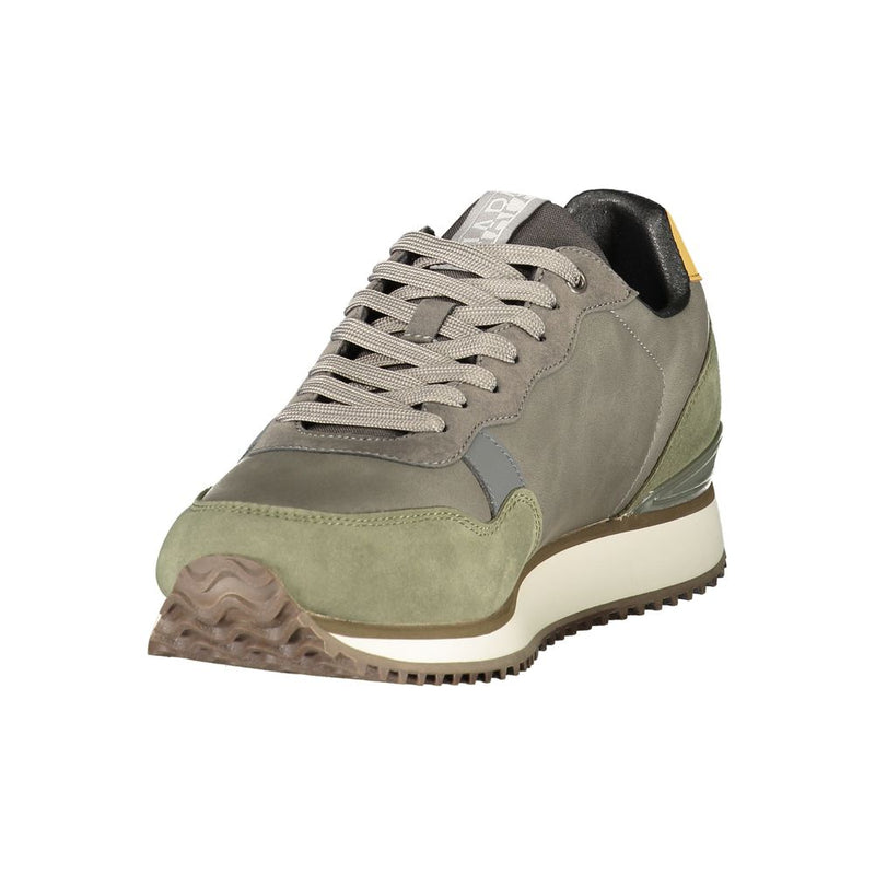 Napapijri Grey Polyester Men's Sneaker - Stylish & Comfortable