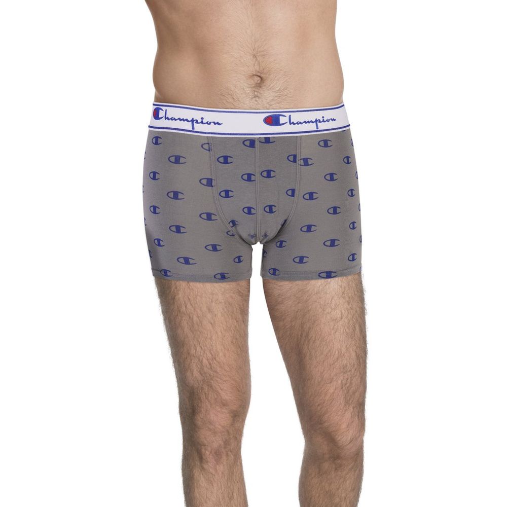 Champion Gray Cotton Boxers for Men - Ultimate Comfort