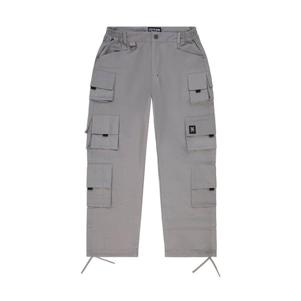 5TATE OF MIND Gray Cotton Cargo Pants - Stylish & Comfortable