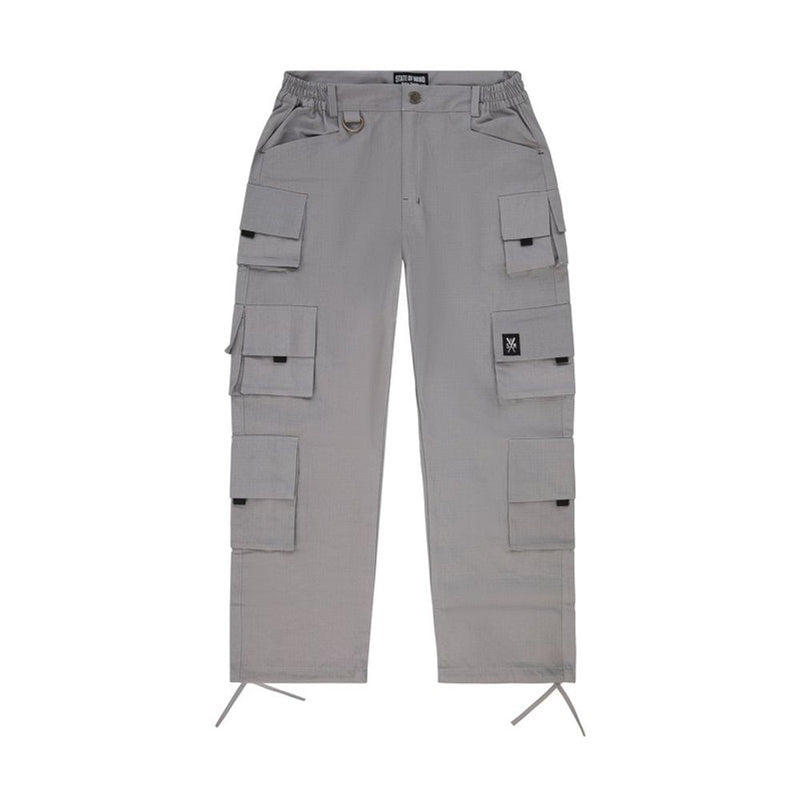 5TATE OF MIND Gray Cotton Cargo Pants - Stylish & Comfortable