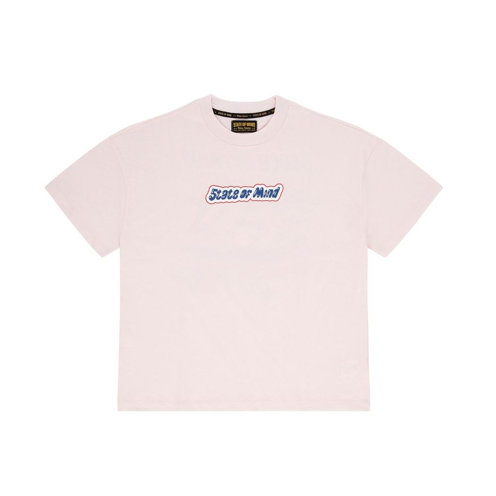 5TATE OF MIND Pink Cotton T-Shirt - Confort et Style Audacieux
