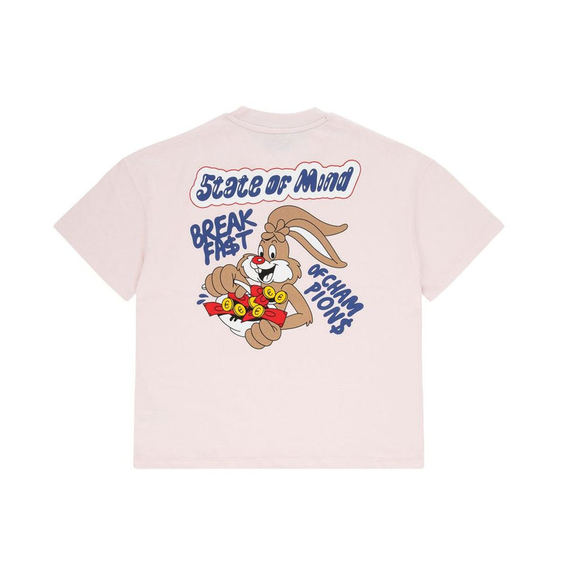 5TATE OF MIND Pink Cotton T-Shirt - Bold Style for Men
