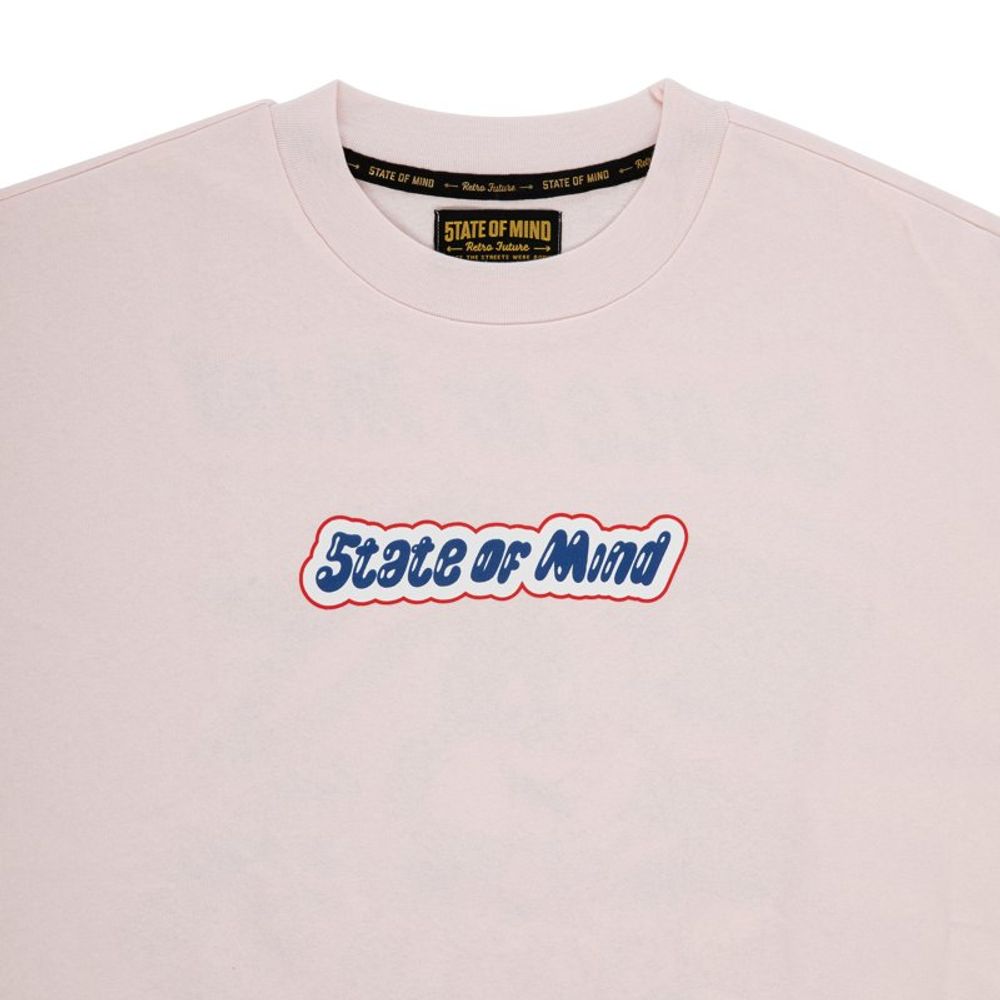 5TATE OF MIND Pink Cotton T-Shirt - Confort et Style Audacieux