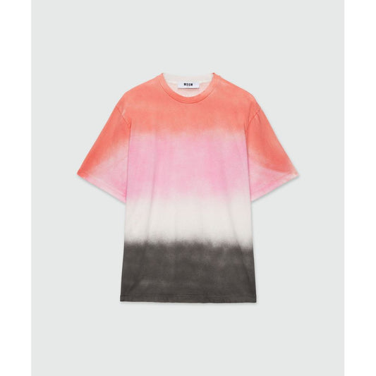 MSGM Multicolor Cotton T-Shirt - Bold Style for Every Occasion