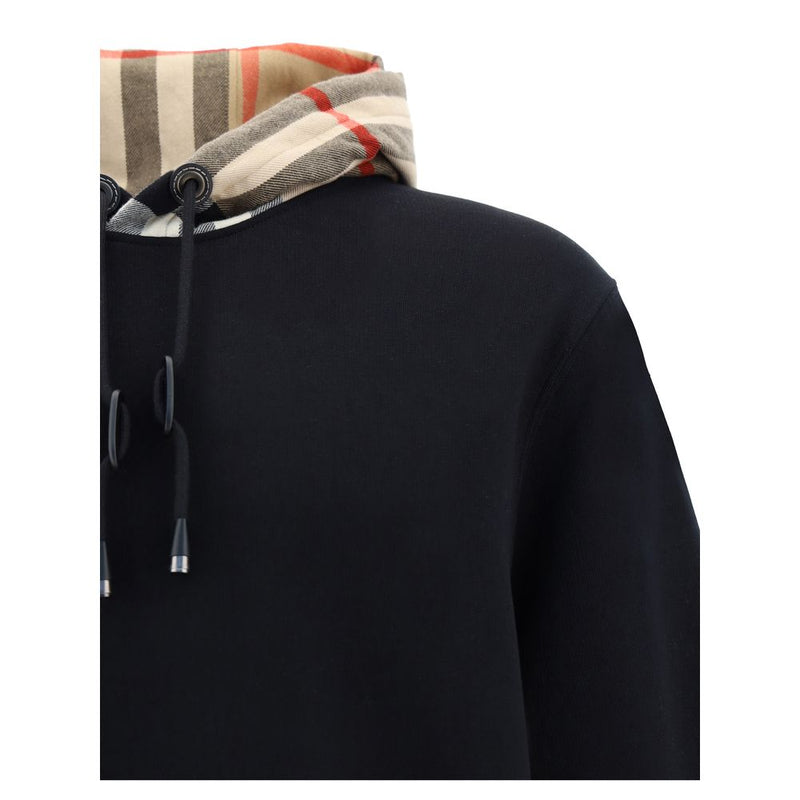 Burberry Black Cotton Samuel Hoodie for Men