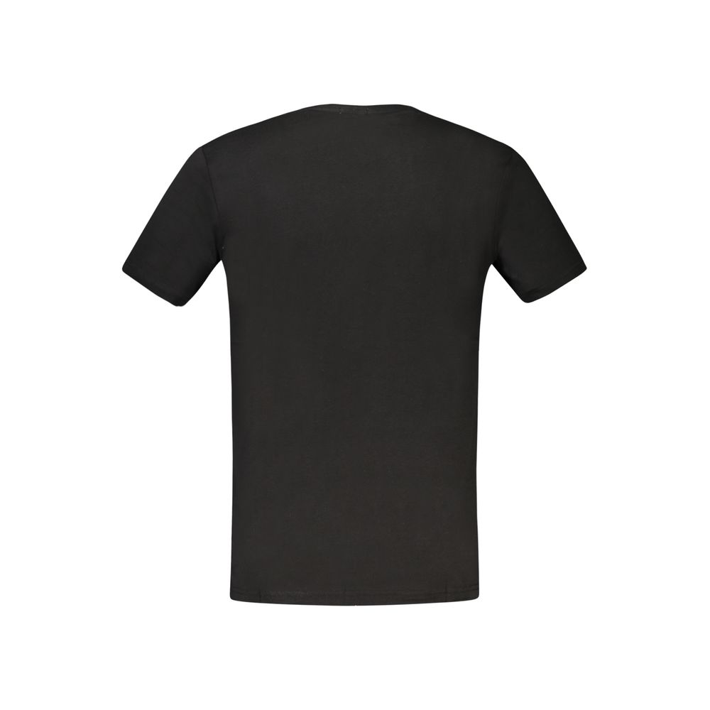 Rifle Black Cotton T-Shirt for Men