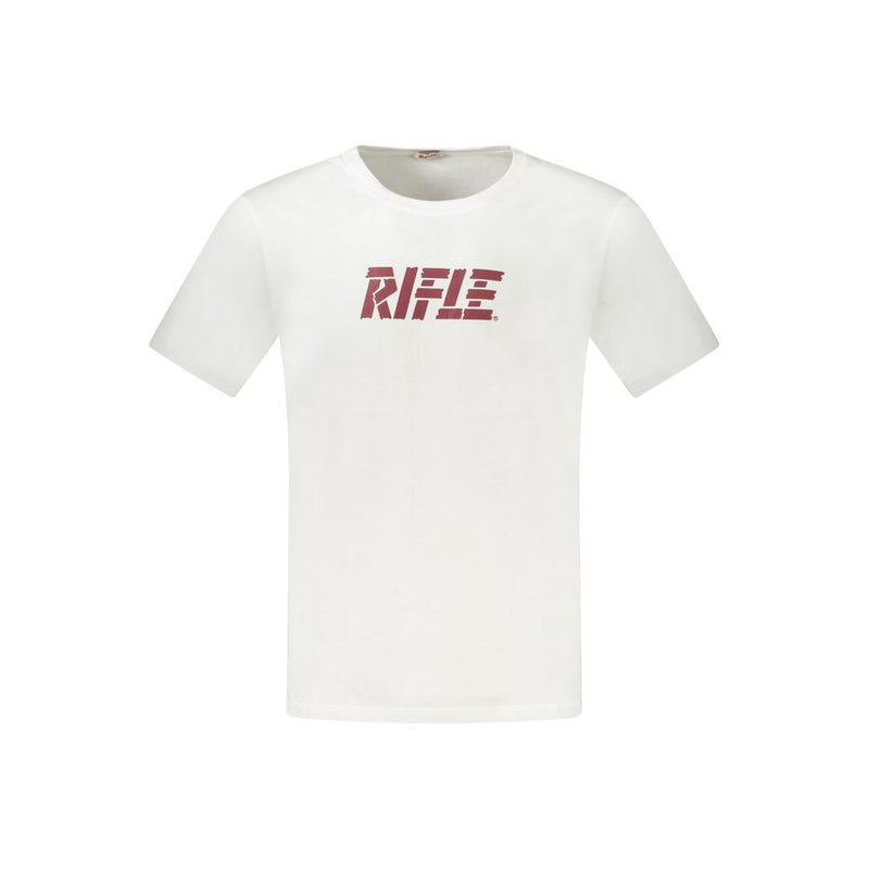 Rifle Bianco Cotton Uomo T-Shirt - Stylish White Tee