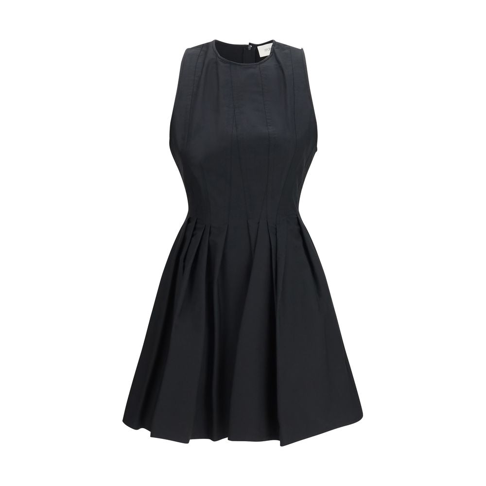 Max Mara Black Cotton Casual Dress - Sleeveless & Modern