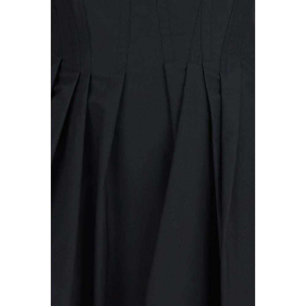Max Mara Black Cotton Casual Dress - Sleeveless & Modern