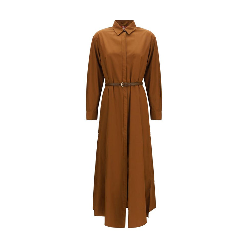 Robe décontractée Max Mara en coton marron