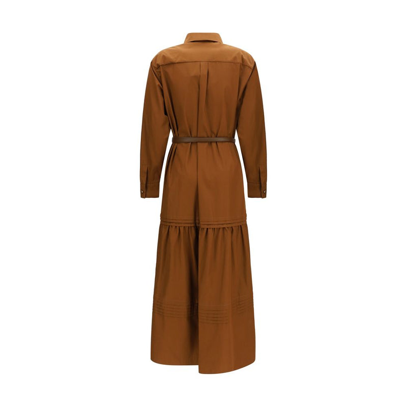 Robe décontractée Max Mara en coton marron