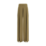 Max Mara Pure Bicolor Viscose Casual Pants