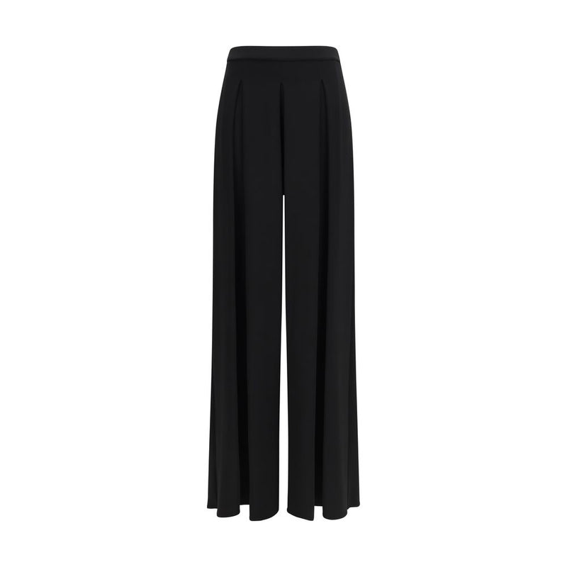 Max Mara Pure Black Viscose Casual Pants
